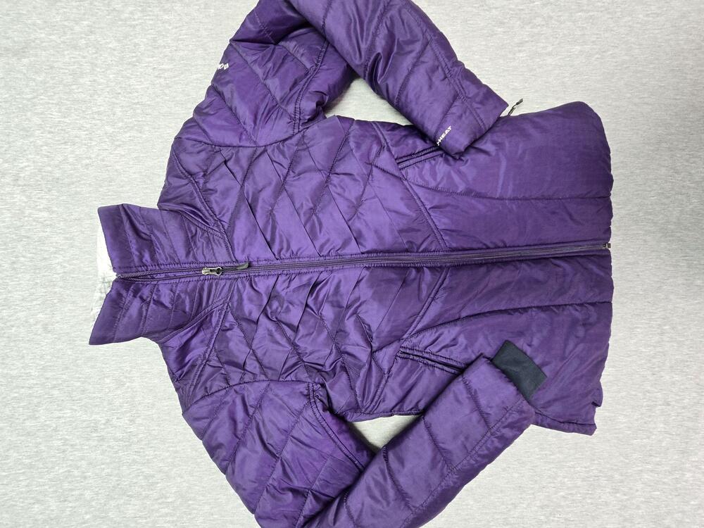 Columbia Omni-Heat Interchange Jacket Womens Small Purple Puffer Zip Insulated